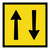 Two Way Traffic - Corflute - Multi Message Sign - QLD - 600 x 600mm 