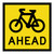 Bicycle Ahead - Corflute - Multi Message Sign - QLD - 600 x 600mm 