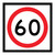 Speed Limit - Multi Message Sign - QLD - 600 x 600mm 