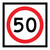 Speed Limit - Multi Message Sign - QLD - 600 x 600mm 