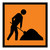 Men At Work - Multi Message Sign - QLD - 600 x 600mm - 62116