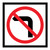 No Left Turn - Multi Message Sign - QLD - 600 x 600mm - 62139