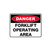 Danger Sign - Forklift Operating Area