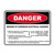 Danger Sign - Beware of Overhead Electric Hazard 