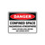 Danger Sign - Confined Space Hazardous Atmosphere 