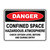 Danger Sign - Confined Space Hazardous Atmosphere 