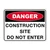 Danger Sign - Contruction Site Do Not Enter 600 x 450mm 70143