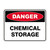 Danger Sign - Chemical Storage 