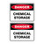 Danger Sign - Chemical Storage 