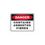 Danger Sign - Contains Asbestos Fibres SSD-1135