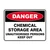 Danger Sign - Chemical Storage Area 600 x 450mm 70103