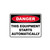 Danger Sign - This Equipment Starts Automatically 