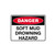 Danger Sign - Soft Mud Drowning Hazard 