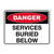Danger Sign - Services Buried Below 