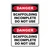 Danger Sign - Scaffolding Incomplete Do Not Use