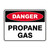 Danger Sign - Propane Gas 