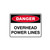 Danger Sign - Overhead Power Lines 