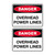 Danger Sign - Overhead Power Lines 