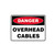Danger Sign - Overhead Cables 
