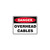 Danger Sign - Overhead Cables 