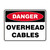 Danger Sign - Overhead Cables 