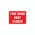 Fire Sign - Fire Door Keep Closed