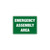 Emergency Sign - Emergency Assembly Area 76020