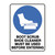 Mandatory Sign - Boot Scrub Shoe Cleaner Required