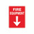 Fire Sign - Fire Equipment (with Arrow)