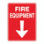 Fire Sign - Fire Equipment (with Arrow)