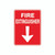Fire Sign - Fire Extinguisher (with Arrow) 