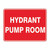 Fire Sign - Hydrant Pump Room 
