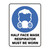 Mandatory Sign - Half Face Respirator Must Be Worn