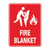 Fire Sign - Fire Blanket with Symbol 