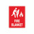 Fire Sign - Fire Blanket with Symbol 