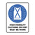 Mandatory Sign - High Visibility Clothing or Vest 