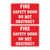 Fire Sign - Fire Door Do Not Obstruct