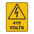 Warning Sign - 415 Volts 