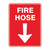 Fire Sign - Fire Hose (with Arrow) 