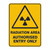 Warning Sign - Radiation Area Authorised Entry Warning Sign - Radiation Area Authorised Entry