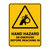 Warning Sign - Hand Hazard De-Energise Before 