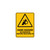 Warning Sign - Hand Hazard De-Energise Before 