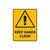 Warning Sign - Keep Hands Clear 