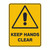 Warning Sign - Keep Hands Clear 