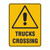 Warning Sign - Trucks Crossing 