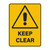 Warning Sign - Keep Clear