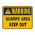 Warning Sign - Quarry Area Keep Out SSW-1250