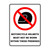 Prohibition Sign - Helmets Must Not Be Worn 