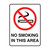 Prohibition Sign - No Smoking In This Area 