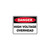 Danger Sign - High Voltage Overhead 
